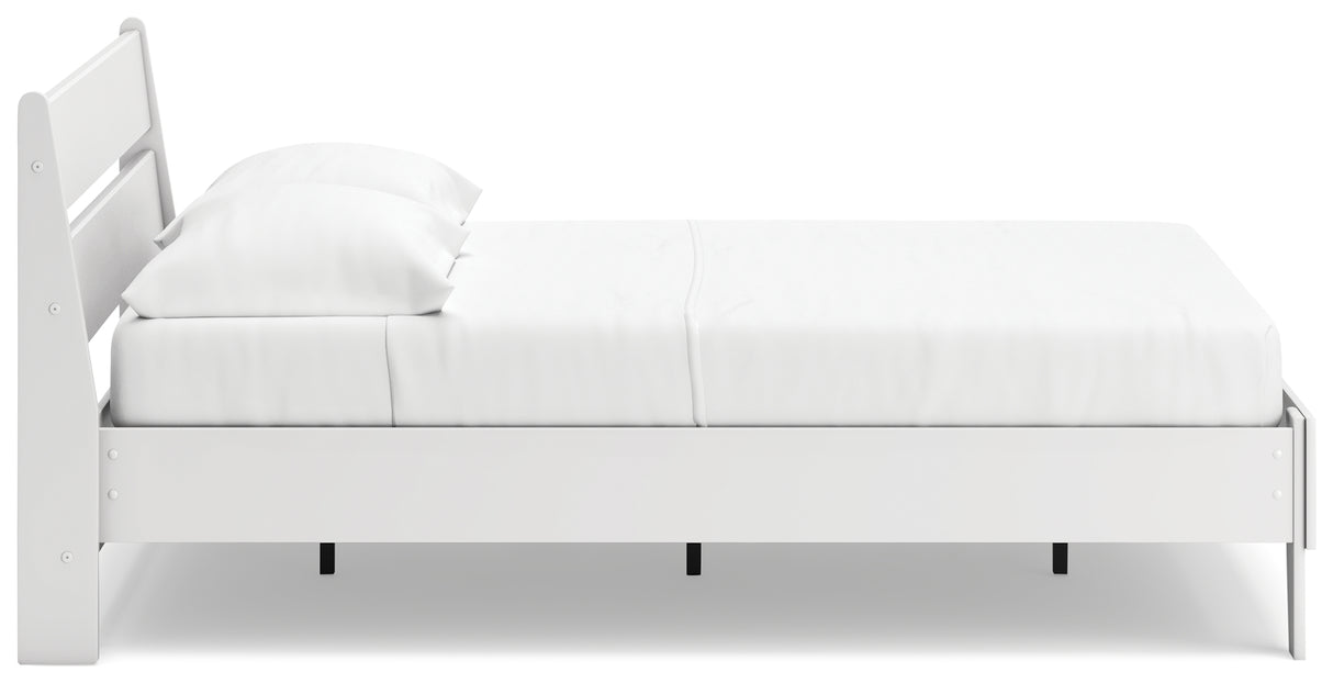 Socalle Full Panel Platform Bed with Dresser and Chest in Two-tone from Ashley - Luna Furniture