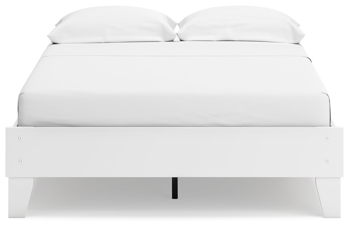 Socalle Full Platform Bed with 2 Nightstands in Two-tone - PKG019069