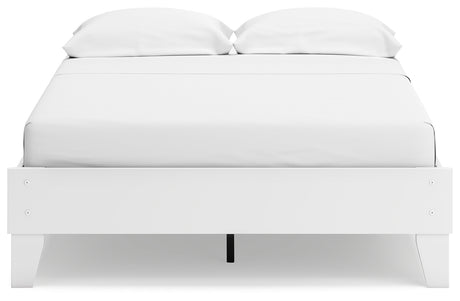 Socalle Full Platform Bed with 2 Nightstands in Two-tone - PKG019069