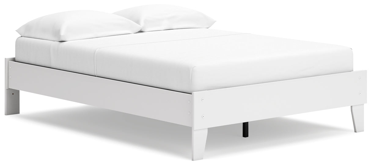 Socalle Full Platform Bed with 2 Nightstands in Two-tone - PKG019069