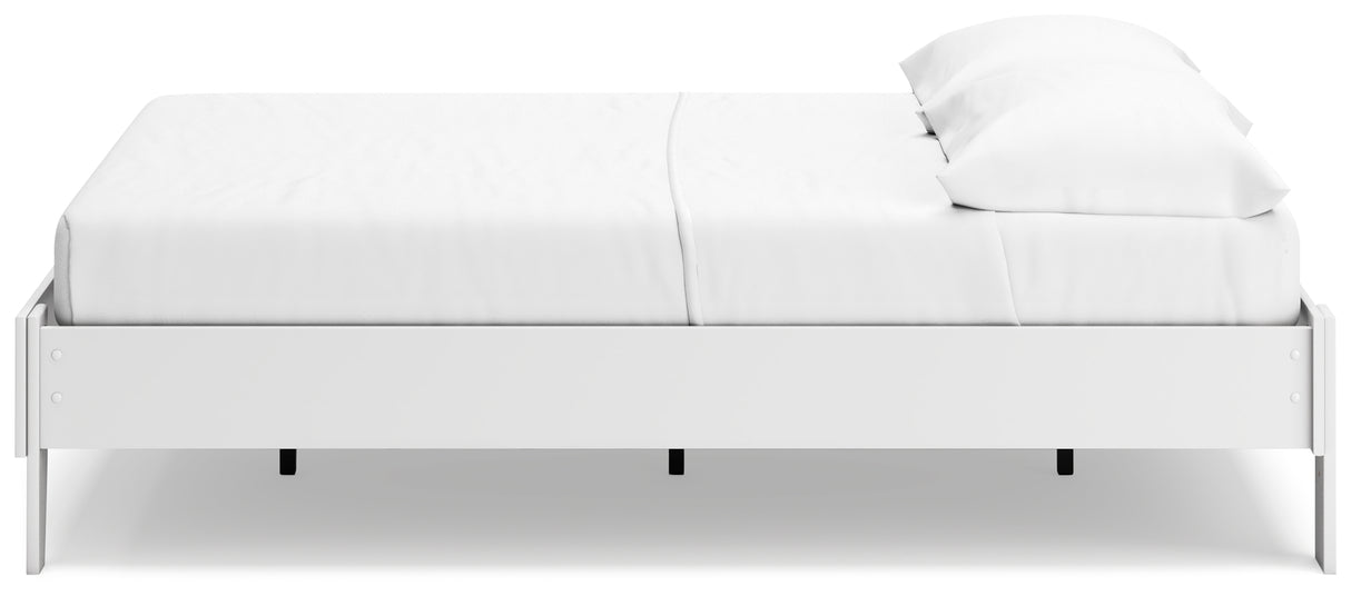 Socalle Full Platform Bed with 2 Nightstands in Two-tone - PKG019069