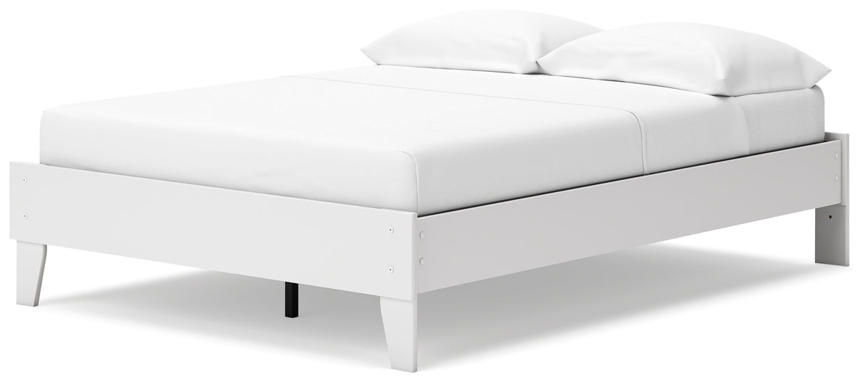 Socalle Full Platform Bed with 2 Nightstands in Two-tone - PKG019069