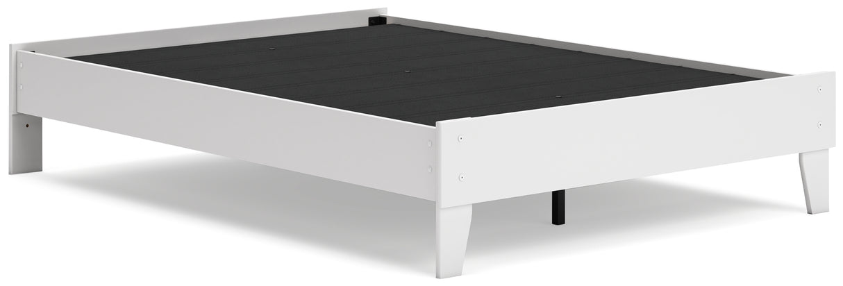 Socalle Full Platform Bed with 2 Nightstands in Two-tone - PKG019069