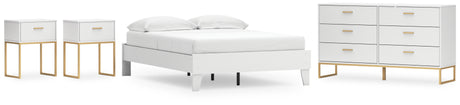 Socalle Full Platform Bed with Dresser and 2 Nightstands in Two-tone from Ashley - Luna Furniture