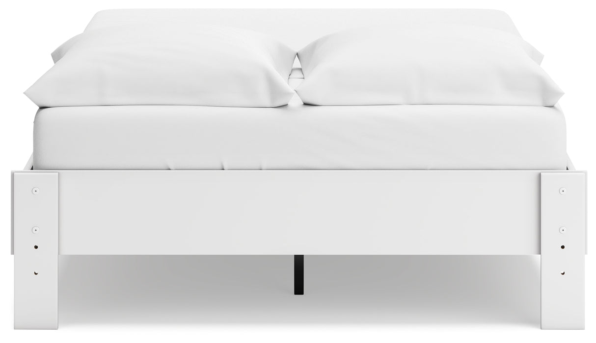 Socalle Full Platform Bed with Dresser and Chest in Two-tone - PKG018886