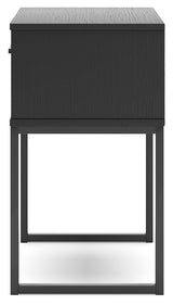 Socalle Queen Panel Headboard with Dresser and 2 Nightstands in Black from Ashley - Luna Furniture