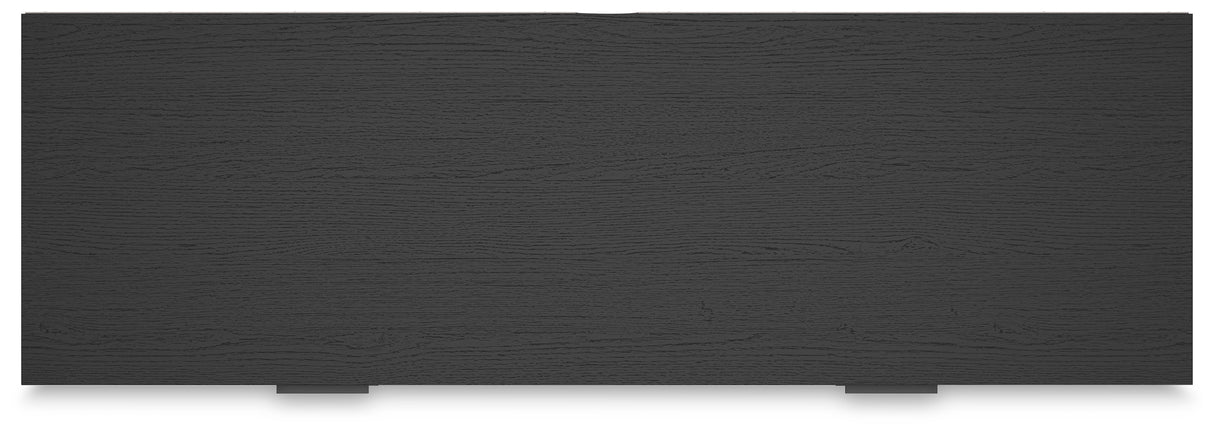 Socalle Queen Panel Headboard with Dresser in Black - PKG018864