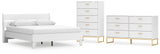 Socalle Queen Panel Platform Bed with Dresser and Chest in Two-tone - PKG018914