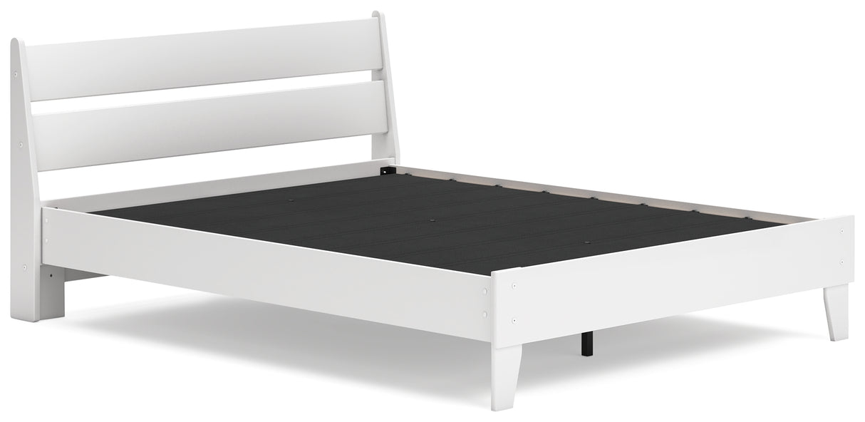 Socalle Queen Panel Platform Bed with Dresser and Chest in Two-tone - PKG018914