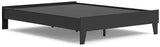 Socalle Queen Platform Bed with 2 Nightstands in Black - PKG019048