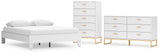 Socalle Queen Platform Bed with Dresser and Chest in Two-tone - PKG018890