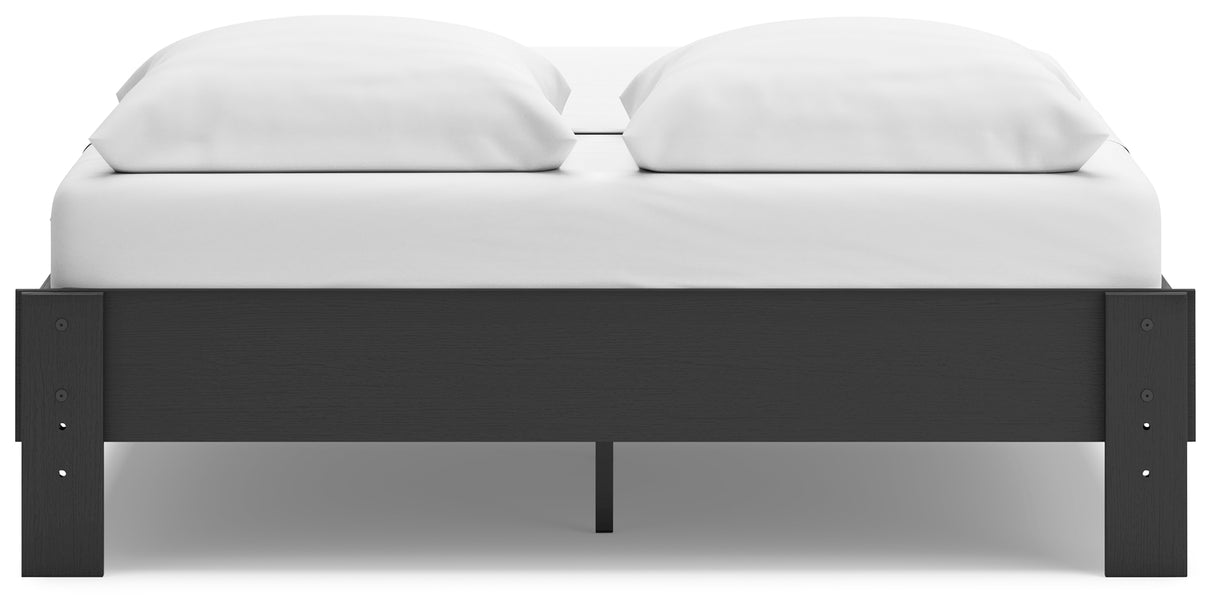 Socalle Queen Platform Bed with Dresser and Nightstand in Black - PKG018853