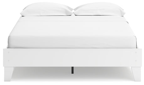 Socalle Queen Platform Bed with Dresser, Chest and 2 Nightstands in Two-tone - PKG019071