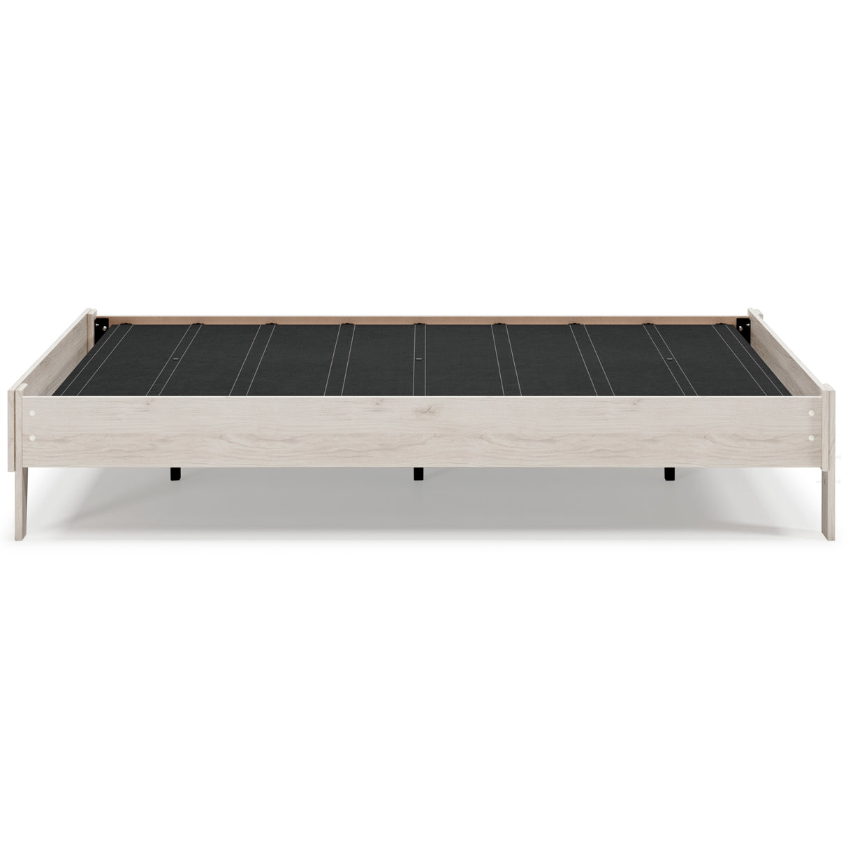 Socalle Queen Platform Bed with Mattress in Light Natural - PKG018226