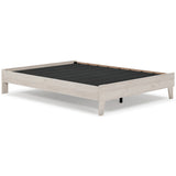 Socalle Queen Platform Bed with Mattress in Light Natural - PKG018226