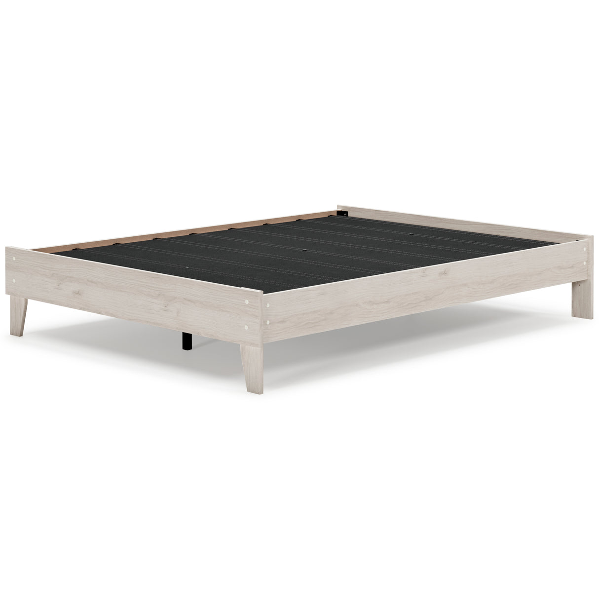 Socalle Queen Platform Bed with Mattress in Light Natural - PKG018226