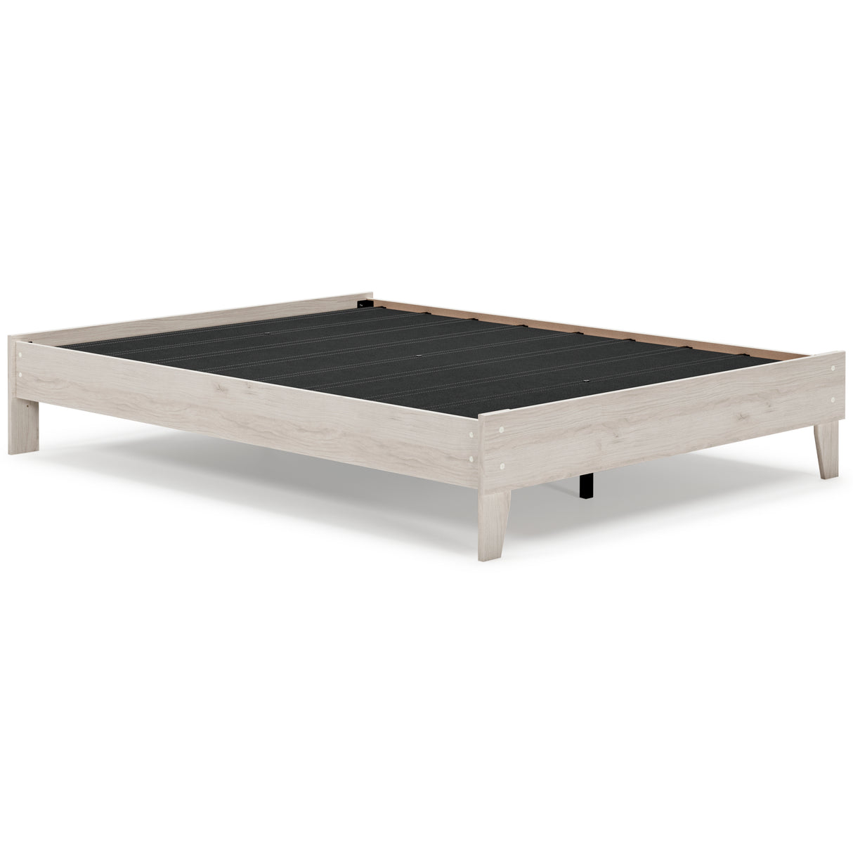 Socalle Queen Platform Bed with Mattress in Light Natural from Ashley - Luna Furniture