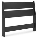 Socalle Twin Panel Headboard with Dresser and 2 Nightstands in Black - PKG019049