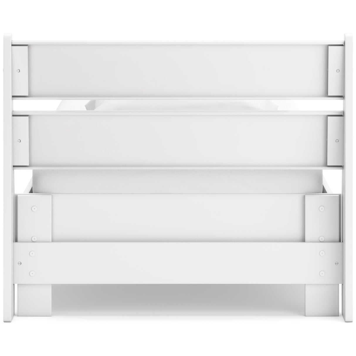 Socalle Twin Panel Headboard with Dresser and 2 Nightstands in Two-tone - PKG019073