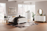 Socalle Twin Panel Headboard with Dresser, Chest and 2 Nightstands in Two-tone - PKG019074