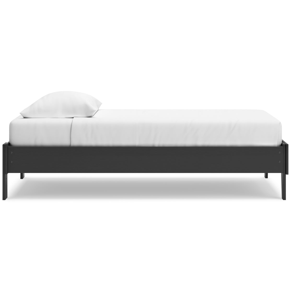 Socalle Twin Platform Bed with Dresser and Chest in Black - PKG018846