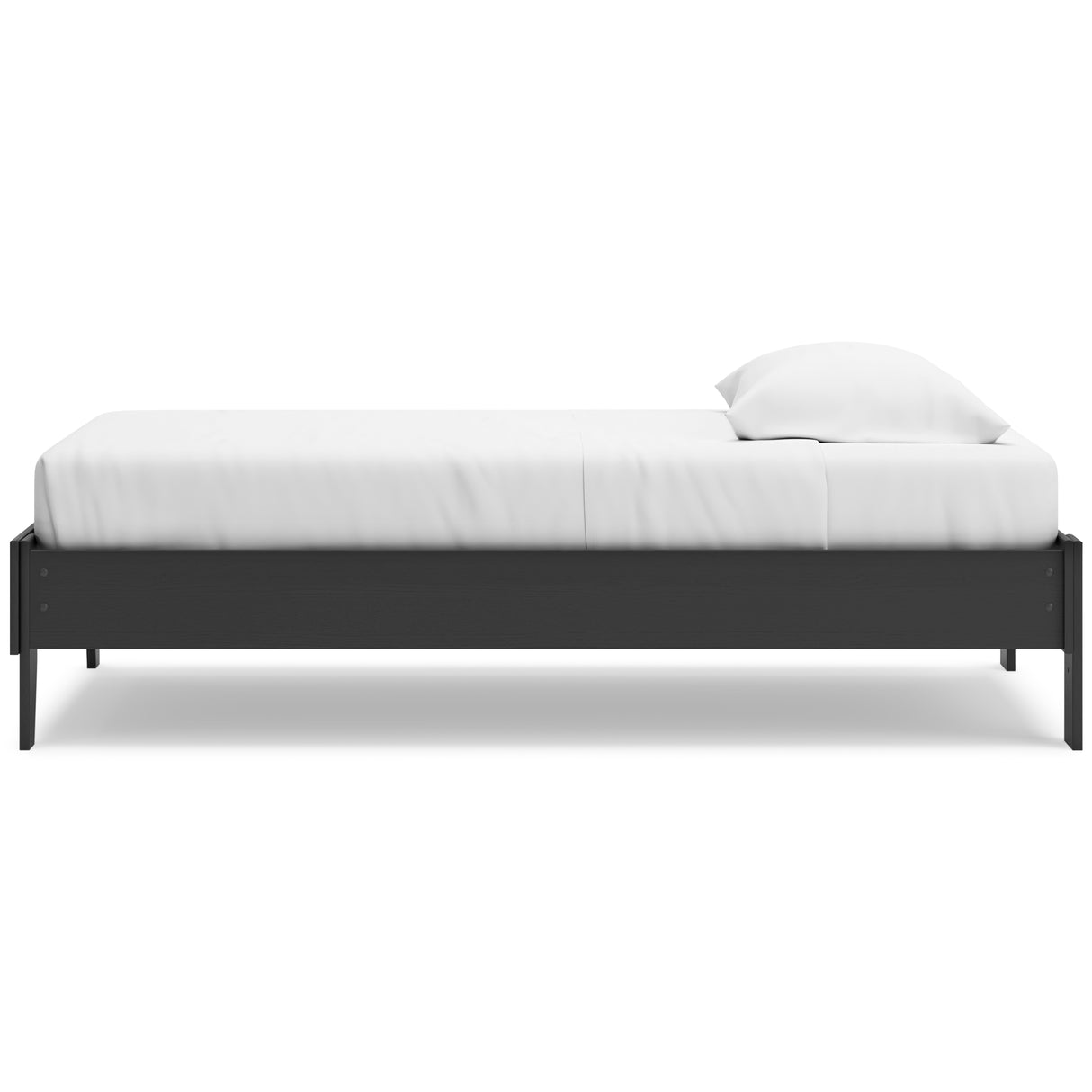 Socalle Twin Platform Bed with Dresser and Chest in Black - PKG018846