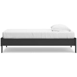 Socalle Twin Platform Bed with Dresser and Chest in Black - PKG018846