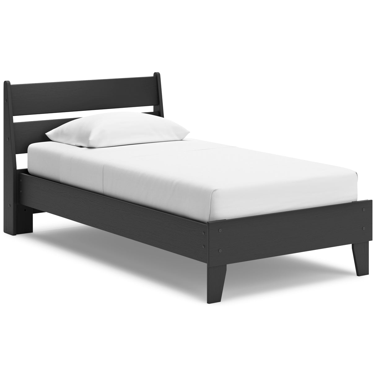 Socalle Twin Platform Bed with Dresser in Black - PKG018844