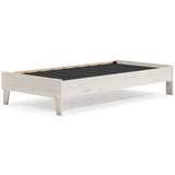 Socalle Twin Platform Bed with Mattress in Light Natural - PKG018213