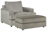 Soletren Chair and Ottoman in Ash from Ashley - Luna Furniture