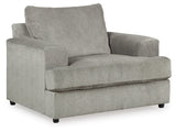 Soletren Chair and Ottoman in Ash from Ashley - Luna Furniture