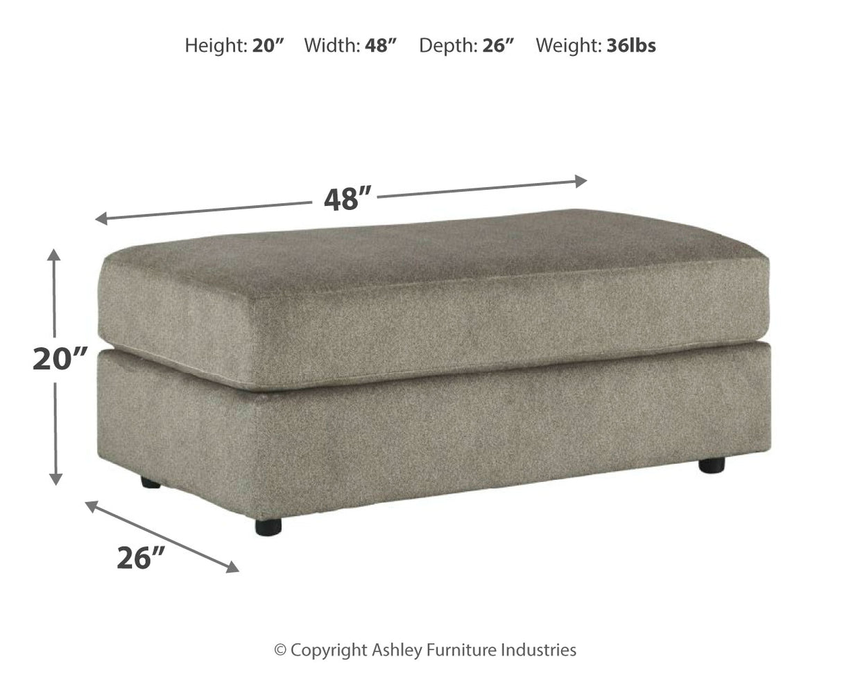 Soletren Chair and Ottoman in Ash from Ashley - Luna Furniture