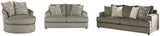 Soletren Sofa, Loveseat and Chair in Ash - PKG001863