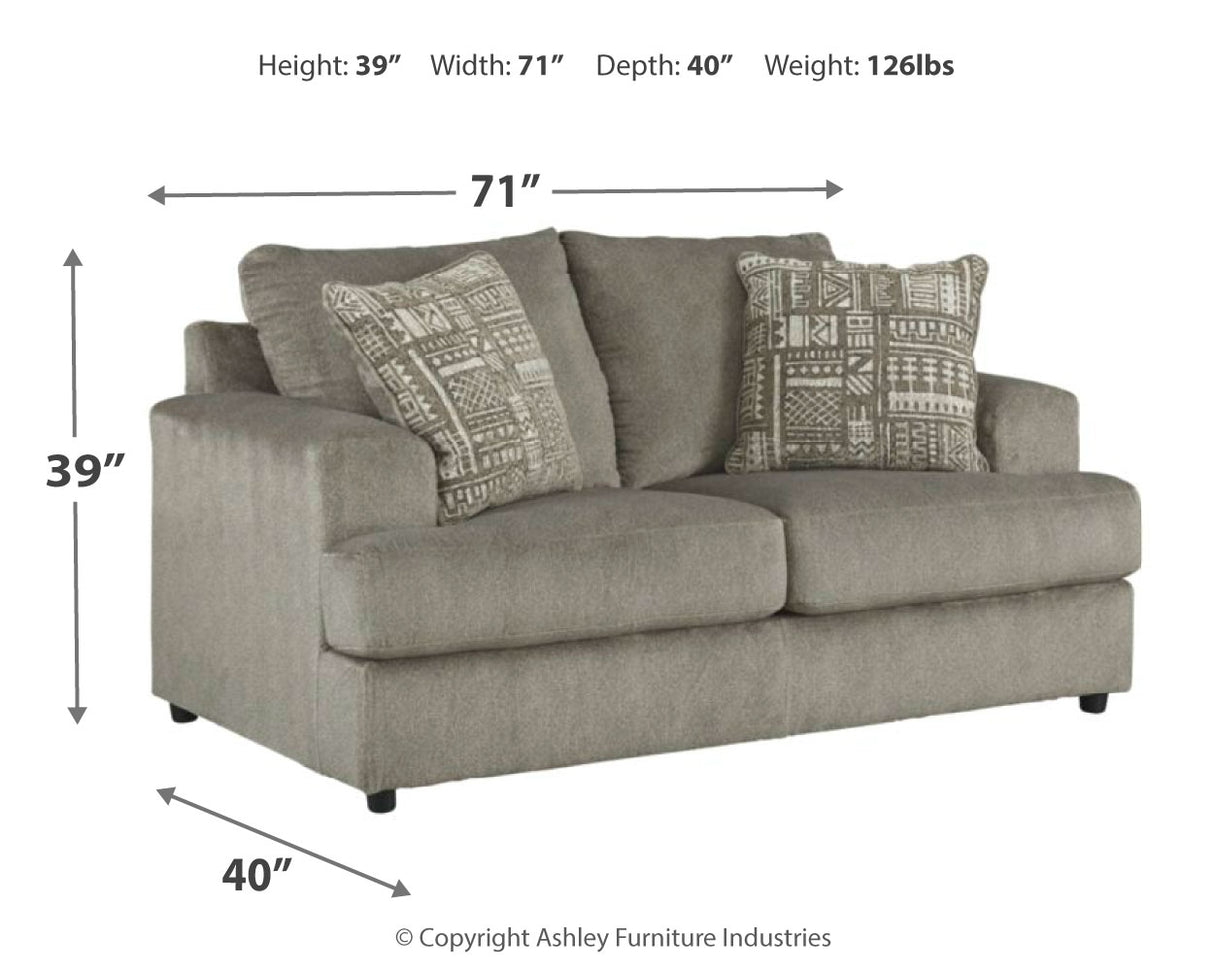 Soletren Sofa, Loveseat and Chair in Ash - PKG001863