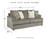 Soletren Sofa, Loveseat and Chair in Ash - PKG001863