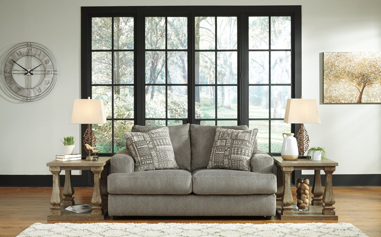 Soletren Sofa, Loveseat, Chair and Ottoman in Ash - PKG001862