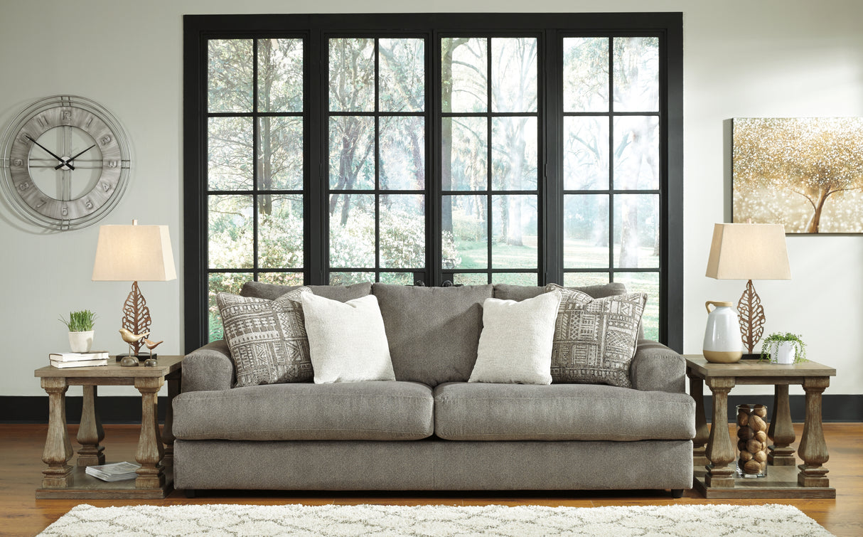 Soletren Sofa, Loveseat, Chair and Ottoman in Ash - PKG001862