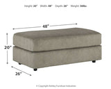 Soletren Sofa, Loveseat, Chair and Ottoman in Ash - PKG001862