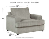 Soletren Sofa, Loveseat, Chair and Ottoman in Ash - PKG001862