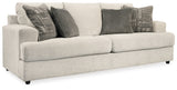 Soletren Sofa, Loveseat, Chair and Ottoman in Stone - PKG007403