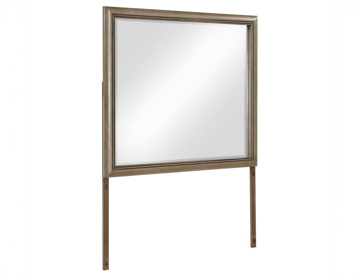 Sonoma 44″ Framed Mirror, Cocoa Gray Oak Finish With Mounting Brackets - SON900MR