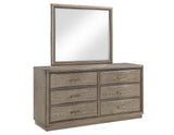 Sonoma 44″ Framed Mirror, Cocoa Gray Oak Finish With Mounting Brackets - SON900MR