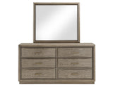 Sonoma 44″ Framed Mirror, Cocoa Gray Oak Finish With Mounting Brackets - SON900MR