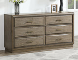 Sonoma 66″ Six-Drawer Dresser And Mirror from Steve Silver - Luna Furniture