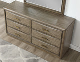 Sonoma 66″ Six-Drawer Dresser And Mirror from Steve Silver - Luna Furniture