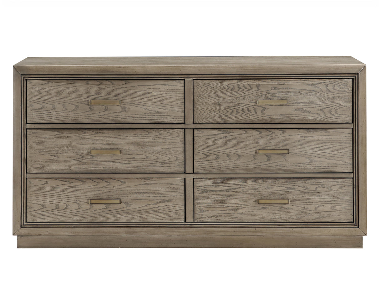 Sonoma 66″ Six-Drawer Dresser And Mirror from Steve Silver - Luna Furniture