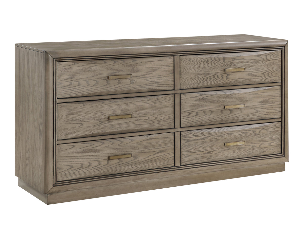 Sonoma 66″ Six-Drawer Dresser And Mirror from Steve Silver - Luna Furniture