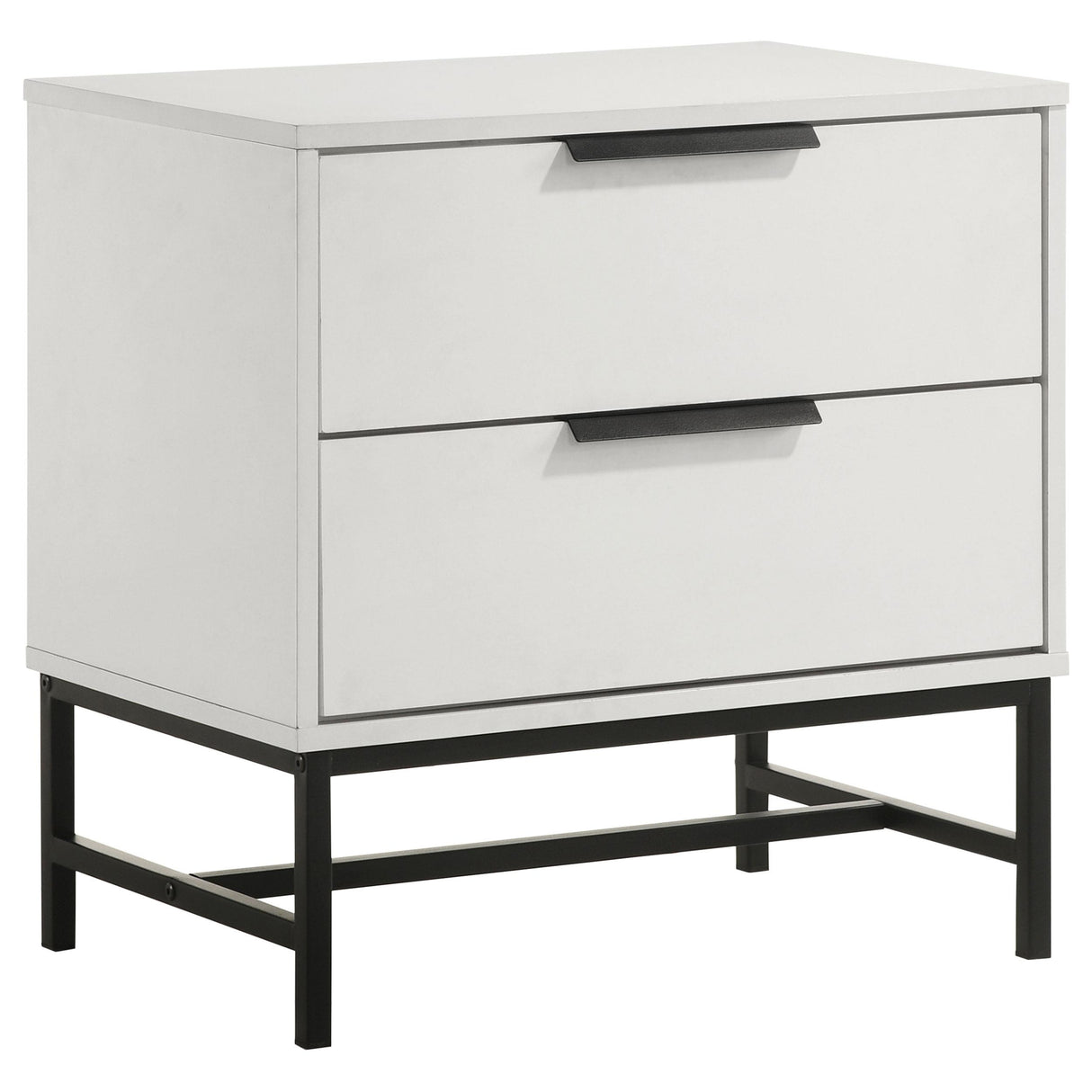 Sonora 2-drawer Nightstand Bedside Table White from Coaster - Luna Furniture