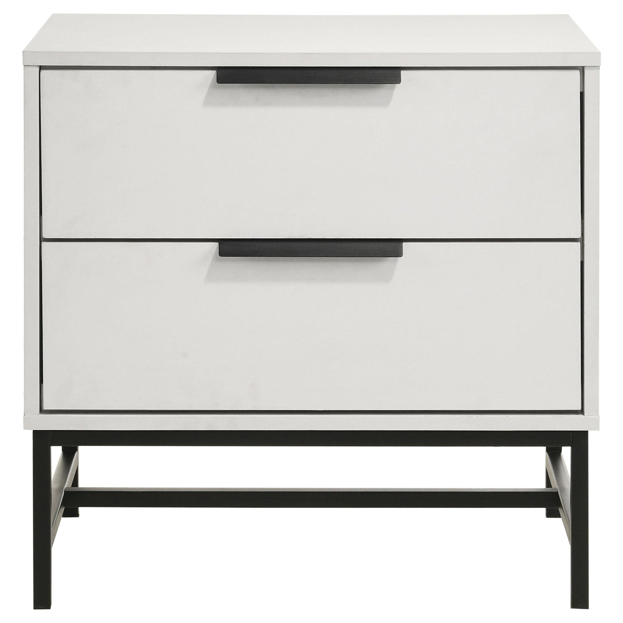 Sonora 2-drawer Nightstand Bedside Table White from Coaster - Luna Furniture