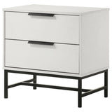 Sonora 2-drawer Nightstand Bedside Table White from Coaster - Luna Furniture